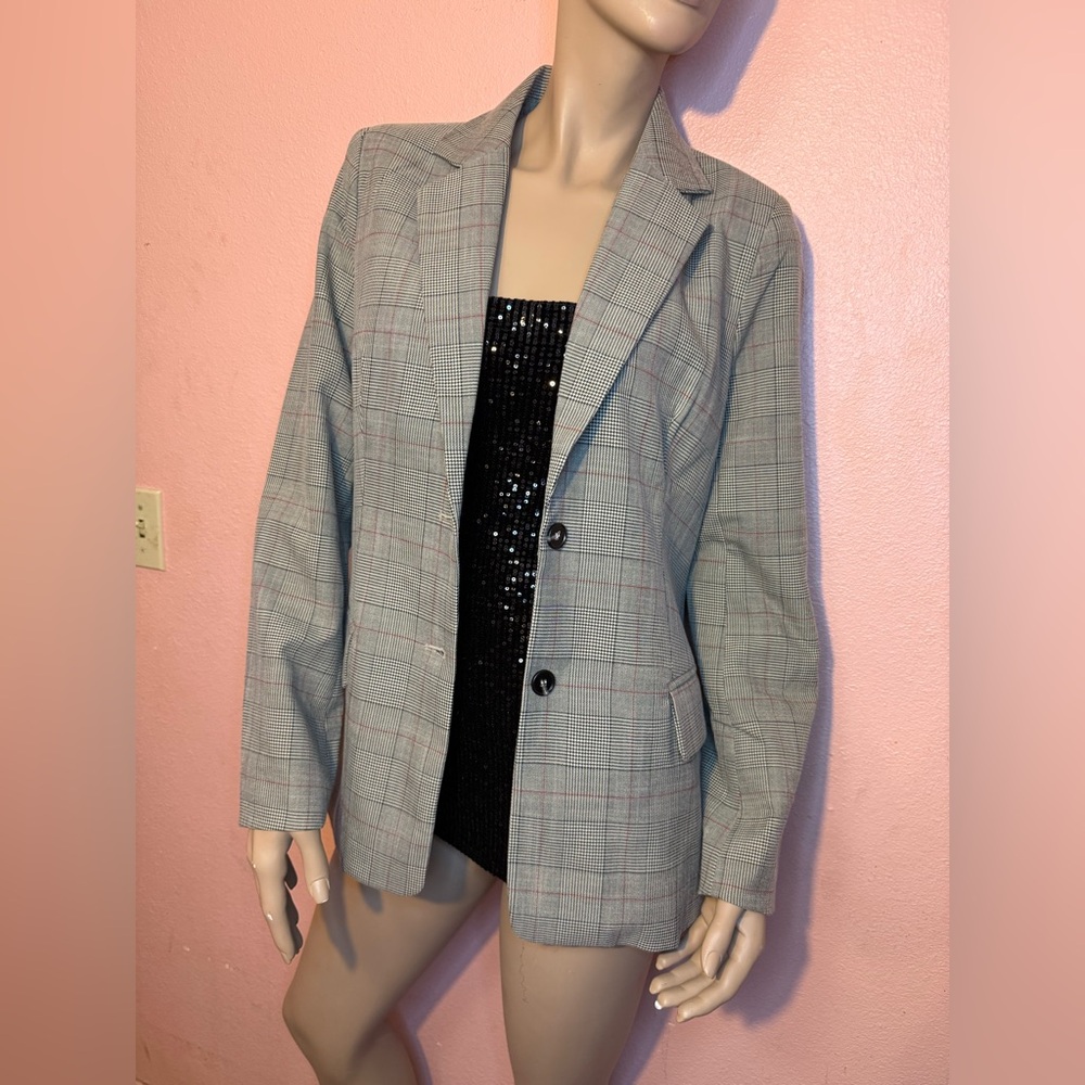 Windsor Plaid Tailored Blazer Jacket | NWT |